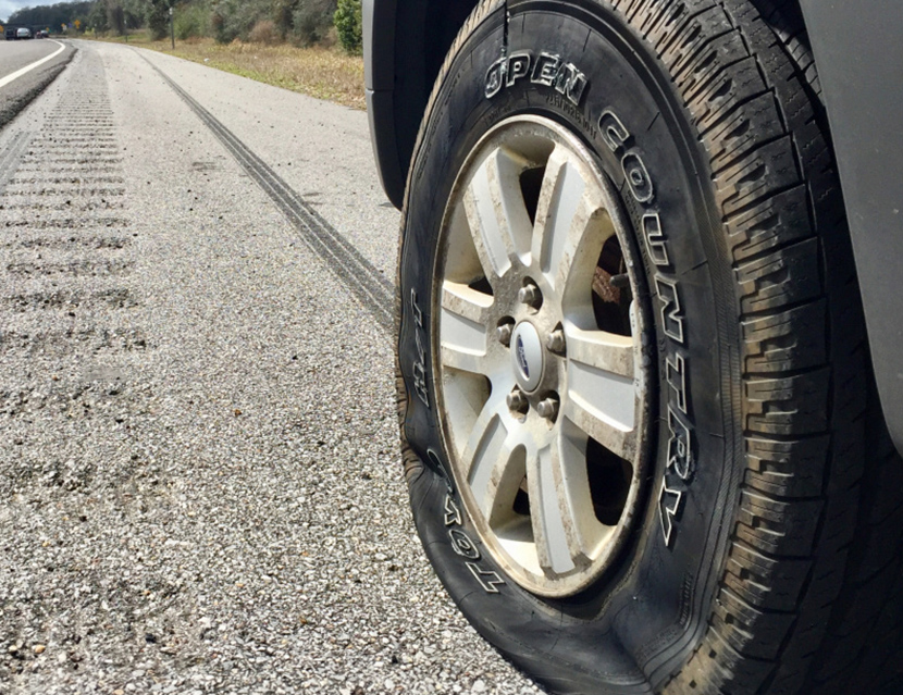 Прокол колеса: как заделать самостоятельно