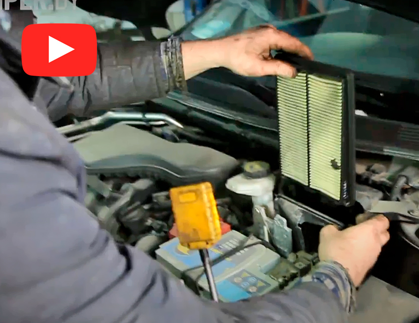 Замена воздушного и салонного фильтра Nissan Qashqai