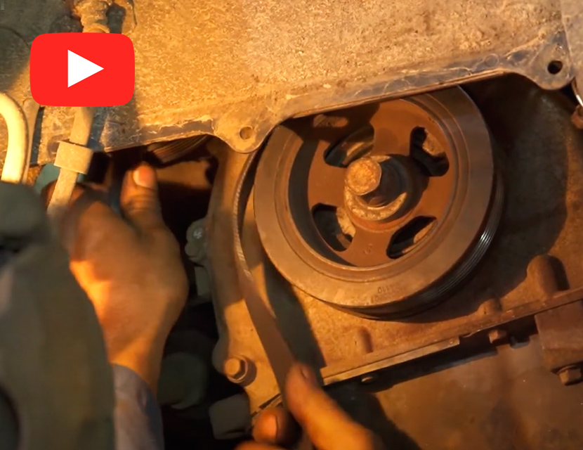 Замена ремней и роликов навесного оборудования