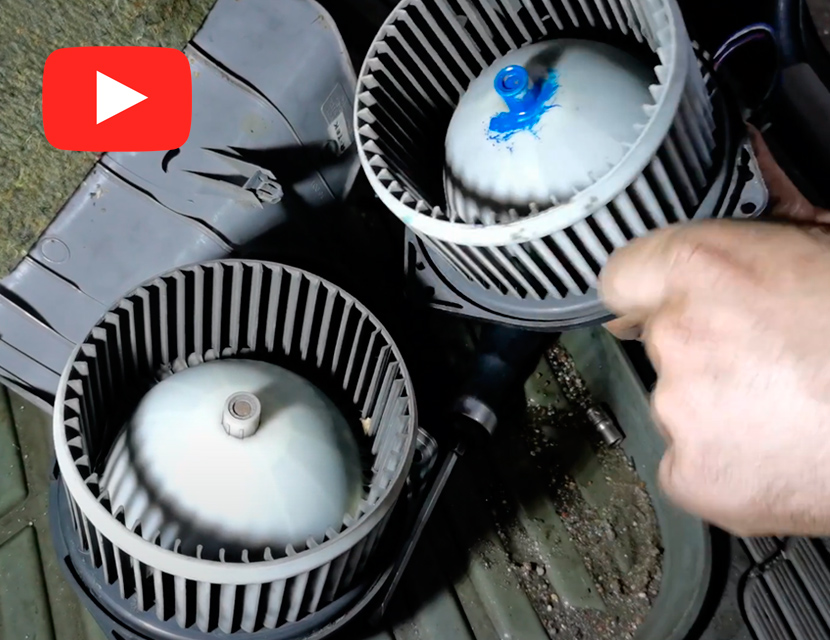 Меняем вентилятор печки на Nissan Primera