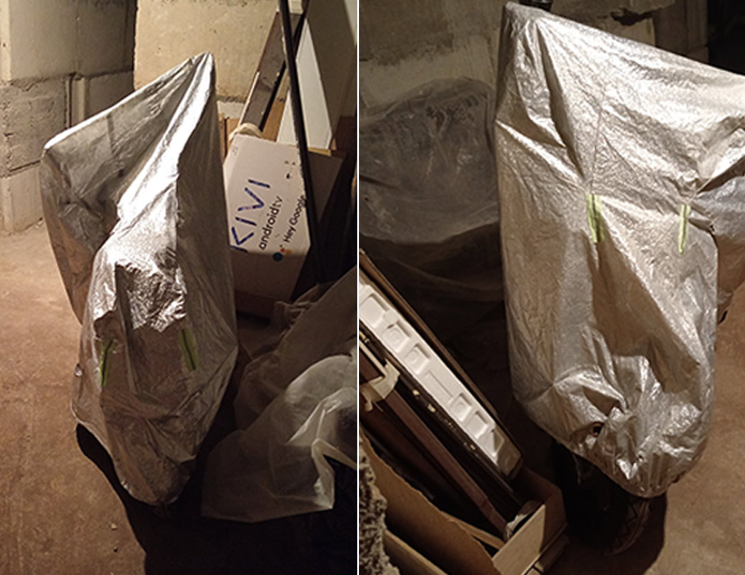 Храним мототехнику в жилом многоквартирном доме зимой