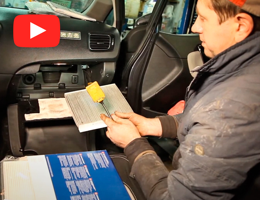 Замена воздушного и салонного фильтров в Kia Ceed