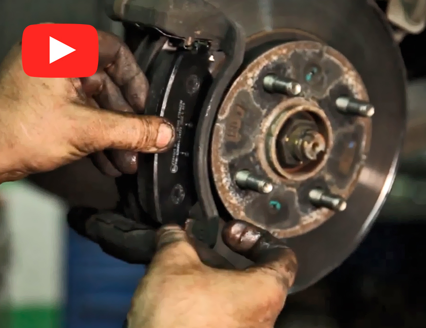 Замена передних тормозных колодок Hyundai Solaris