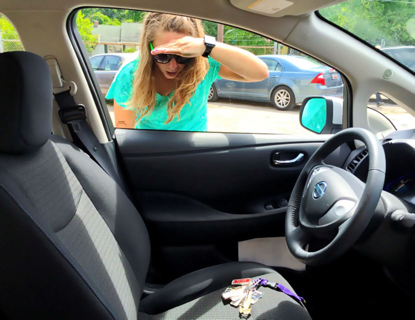 Забыли ключи в салоне